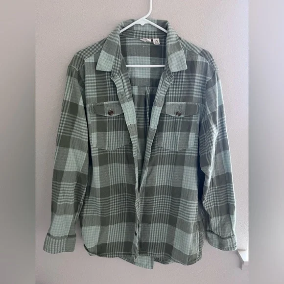 Roxy Flannel Shirt Women’s Size Large - Picture 3 of 6